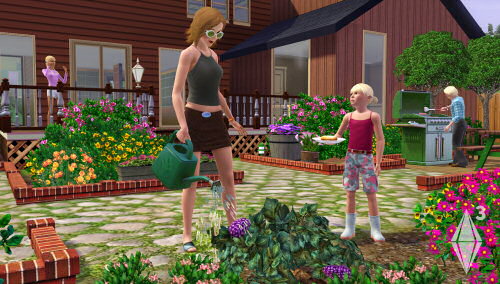 The Sims 3 garden